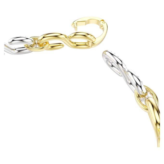 Bracciale Dextera con taglio rotondo, bianco, finitura in metalli misti Bracciale Dextera con taglio rotondo, bianco, finitura in metalli misti