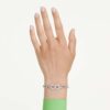 Bracciale Dextera con taglio rotondo, bianco, placcato in rodio Bracciale Dextera con taglio rotondo, bianco, placcato in rodio