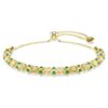 Bracciale Dextera con taglio rotondo, verde, finitura dorata Bracciale Dextera con taglio rotondo, verde, finitura dorata