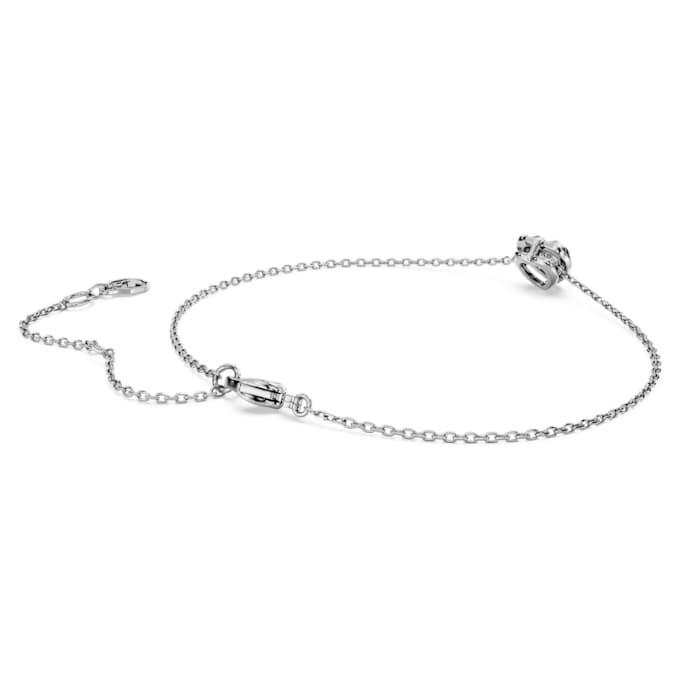 Bracciale Eternity con diamanti sintetici 0,5 ct totali, a forma di cuore, argento sterling Bracciale Eternity con diamanti sintetici 0,5 ct totali, a forma di cuore, argento sterling