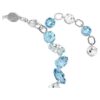 Bracciale Gema con tagli misti, blu, placcato in rodio Bracciale Gema con tagli misti, blu, placcato in rodio
