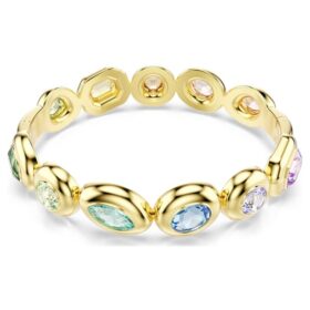 Bracciale Gema con tagli misti, multicolore, placcato in oro Bracciale Gema con tagli misti, multicolore, placcato in oro