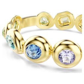 Bracciale Gema con tagli misti, multicolore, placcato in oro Bracciale Gema con tagli misti, multicolore, placcato in oro