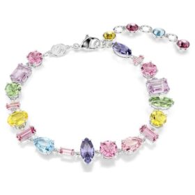Bracciale Gema con tagli misti, multicolore, placcato in rodio Bracciale Gema con tagli misti, multicolore, placcato in rodio