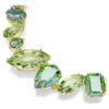 Bracciale Gema con tagli misti, verde, placcato in oro Bracciale Gema con tagli misti, verde, placcato in oro