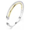 Bracciale Hyperbola a taglio rotondo, bianco, finitura in metalli misti Bracciale Hyperbola a taglio rotondo, bianco, finitura in metalli misti