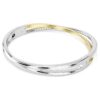 Bracciale Hyperbola a taglio rotondo, bianco, finitura in metalli misti Bracciale Hyperbola a taglio rotondo, bianco, finitura in metalli misti