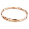 Bracciale Hyperbola bianco, placcato in oro rosa Bracciale Hyperbola bianco, placcato in oro rosa