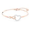 Bracciale Hyperbola con simbolo dell’Infinity e cuore, bianco, finitura in metalli misti Bracciale Hyperbola con simbolo dell’Infinity e cuore, bianco, finitura in metalli misti