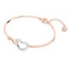 Bracciale Hyperbola con simbolo dell’Infinity e cuore, bianco, finitura in metalli misti Bracciale Hyperbola con simbolo dell’Infinity e cuore, bianco, finitura in metalli misti