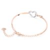 Bracciale Hyperbola con simbolo dell’Infinity e cuore, bianco, finitura in metalli misti Bracciale Hyperbola con simbolo dell’Infinity e cuore, bianco, finitura in metalli misti