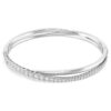 Bracciale Hyperbola con taglio rotondo, bianco, placcato in rodio Bracciale Hyperbola con taglio rotondo, bianco, placcato in rodio