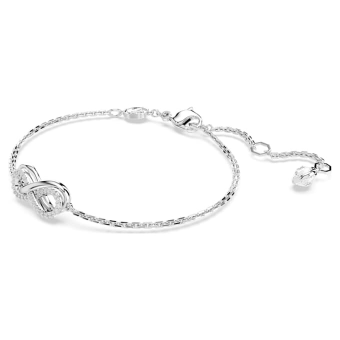 Bracciale Hyperbola Infinity, bianco, placcato in rodio Bracciale Hyperbola Infinity, bianco, placcato in rodio