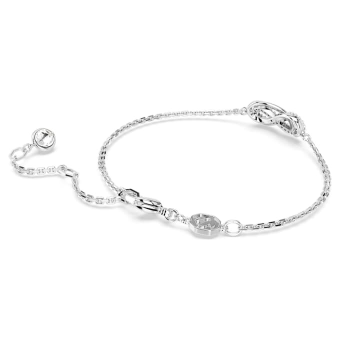 Bracciale Hyperbola Infinity, bianco, placcato in rodio Bracciale Hyperbola Infinity, bianco, placcato in rodio