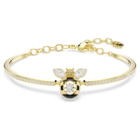 Bracciale Idyllia con tagli misti, ape, multicolore, placcato oro Bracciale Idyllia con tagli misti, ape, multicolore, placcato oro
