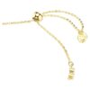 Bracciale Idyllia con tagli misti, cuore con freccia, bianco, placcato oro Bracciale Idyllia con tagli misti, cuore con freccia, bianco, placcato oro