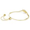 Bracciale Idyllia con tagli misti, cuore con freccia, bianco, placcato oro Bracciale Idyllia con tagli misti, cuore con freccia, bianco, placcato oro