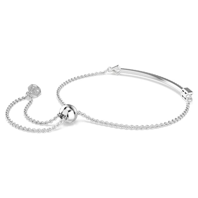 Bracciale Idyllia con tagli misti, freccia, bianco, placcato in rodio Bracciale Idyllia con tagli misti, freccia, bianco, placcato in rodio