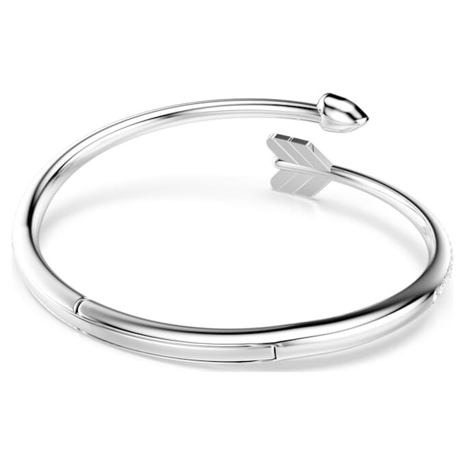 Bracciale Idyllia con tagli misti, freccia, bianco, placcato in rodio Bracciale Idyllia con tagli misti, freccia, bianco, placcato in rodio
