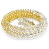 Bracciale Idyllia con taglio ovale, bianco, placcato oro Bracciale Idyllia con taglio ovale, bianco, placcato oro