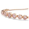 Bracciale Imber con cristalli misti a taglio rotondo, rosa, placcato oro rosa Bracciale Imber con cristalli misti a taglio rotondo, rosa, placcato oro rosa