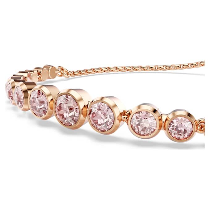 Bracciale Imber con cristalli misti a taglio rotondo, rosa, placcato oro rosa Bracciale Imber con cristalli misti a taglio rotondo, rosa, placcato oro rosa