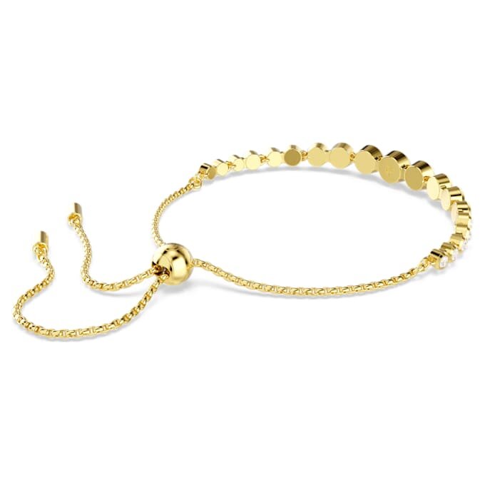 Bracciale Imber con cristalli rotondi misti, bianco, placcato oro Bracciale Imber con cristalli rotondi misti, bianco, placcato oro