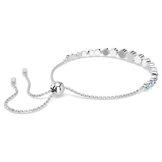 Bracciale Imber con cristalli rotondi misti, blu, placcato in rodio Bracciale Imber con cristalli rotondi misti, blu, placcato in rodio