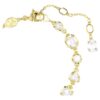 Bracciale Imber con tagli misti, bianco, placcato oro
