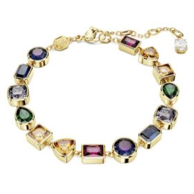Bracciale Imber con tagli misti, multicolore, placcato oro