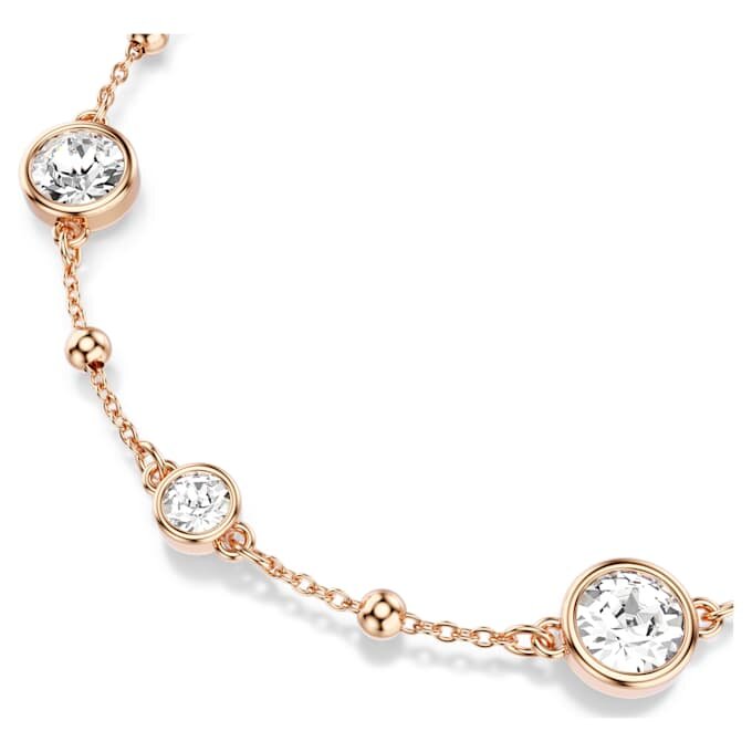 Bracciale Imber con taglio rotondo, bianco, placcato oro rosa Bracciale Imber con taglio rotondo, bianco, placcato oro rosa
