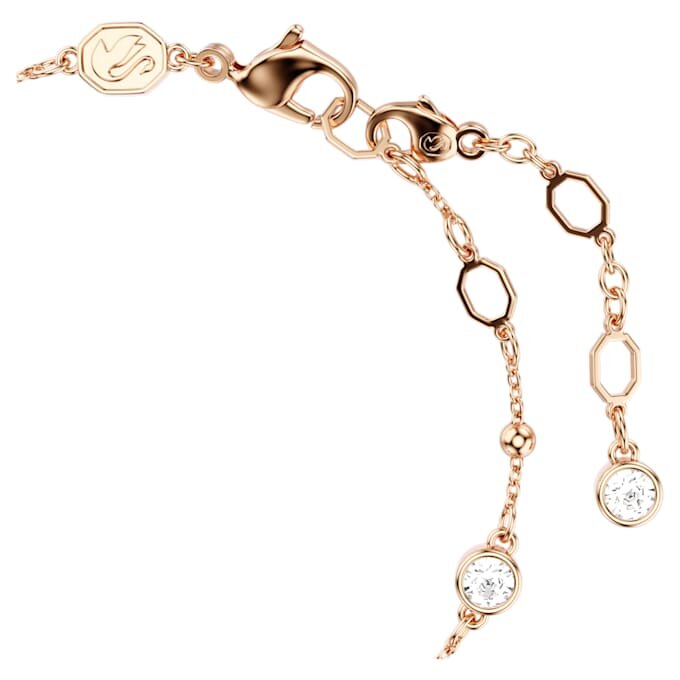 Bracciale Imber con taglio rotondo, bianco, placcato oro rosa Bracciale Imber con taglio rotondo, bianco, placcato oro rosa