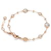 Bracciale Imber con taglio rotondo, bianco, placcato oro rosa Bracciale Imber con taglio rotondo, bianco, placcato oro rosa