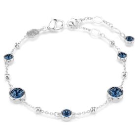 bracciale imber con taglio rotondo blu placcato in rodio 2 280x280 - Bracciale Imber con taglio rotondo, blu, placcato in rodio