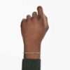 Bracciale Imber con taglio rotondo, verde, placcato oro