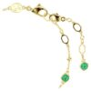 Bracciale Imber con taglio rotondo, verde, placcato oro