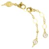 Bracciale Imber, taglio rotondo, design a dispersione, bianco, placcato oro