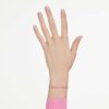 Bracciale Matrix con cristalli taglio a pera, rosa, placcato oro