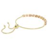 Bracciale Matrix con cristalli taglio a pera, rosa, placcato oro