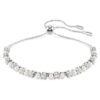Bracciale Matrix con perla di cristallo, taglio rotondo, bianco, placcato in rodio Bracciale Matrix con perla di cristallo, taglio rotondo, bianco, placcato in rodio