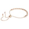 Bracciale Matrix con perle di cristallo, taglio rotondo, bianco, placcato oro rosa Bracciale Matrix con perle di cristallo, taglio rotondo, bianco, placcato oro rosa