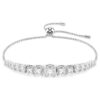 Bracciale Matrix con sfumatura di tagli rotondi, bianco, placcato in rodio Bracciale Matrix con sfumatura di tagli rotondi, bianco, placcato in rodio