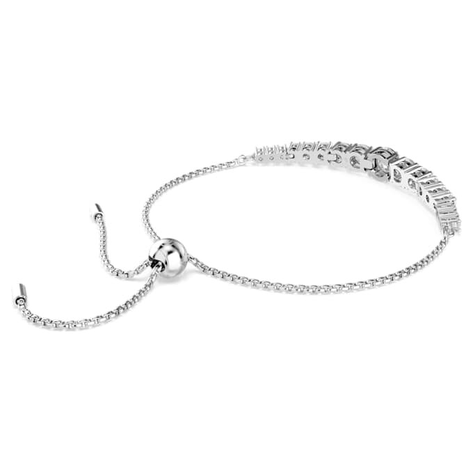 Bracciale Matrix con sfumatura di tagli rotondi, bianco, placcato in rodio Bracciale Matrix con sfumatura di tagli rotondi, bianco, placcato in rodio