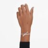 Bracciale Matrix con tagli misti, bianco, placcato in rodio Bracciale Matrix con tagli misti, bianco, placcato in rodio