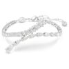 Bracciale Matrix con tagli misti, bianco, placcato in rodio Bracciale Matrix con tagli misti, bianco, placcato in rodio