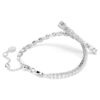 Bracciale Matrix con tagli misti, bianco, placcato in rodio Bracciale Matrix con tagli misti, bianco, placcato in rodio