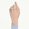 Bracciale Matrix con tagli misti, blu, placcato in rodio