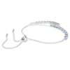 Bracciale Matrix con tagli misti, blu, placcato in rodio