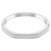 Bracciale Matrix con taglio a baguette, forma ottagonale, bianco, placcato in rodio Bracciale Matrix con taglio a baguette, forma ottagonale, bianco, placcato in rodio