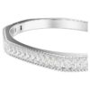 Bracciale Matrix con taglio a baguette, forma ottagonale, bianco, placcato in rodio Bracciale Matrix con taglio a baguette, forma ottagonale, bianco, placcato in rodio